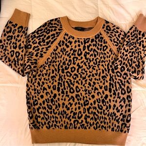 Leopard pullover sweater